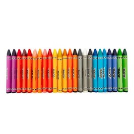 Baco | Crayón Escolar Triangular de Tamaño Estándar | Diseño Ergonómico para Niños, Colores Vivos y Duraderos, Ideal para Escritura y Dibujo en Escuela y Hogar (24 Crayones)