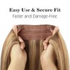 Sassina Extensiones de Cabello con Alambre Invisible, Cabello Humano Real,