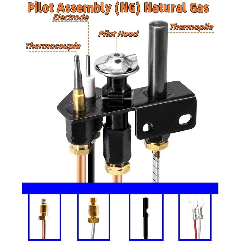 EVIMOTAL 69L17 69L1701 J4117 904405 108084-02 Natural Gas Pilot Assembly