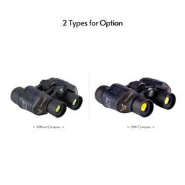 60x60 Binoculars Compact Waterproof Binocular Telescope with Low Light Night Vision Compass Carrying Bag Lanyard Cleaning Cloth for Concert Sports Events Wildlife Bird Watching