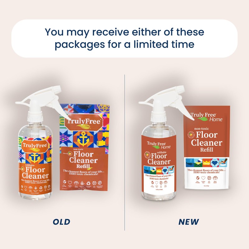 Truly Free Floor Cleaner Kit - Plant-Based Mopping Solution (16oz