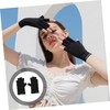 OHPHCALL 1 Pair UV-Resistant Manicure Gloves Breathable Ice Silk Fingerless