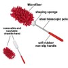 KissDate Microfiber Extendable Hand Dusters Washable Dusting Brush with Telescoping