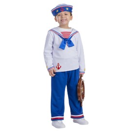 Dress Up America Sailor Boy Costume - Beautiful Dress Up Set for Role Play