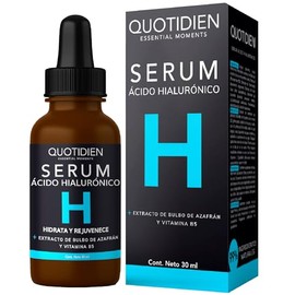 Serum Ácido Hialurónico Facial + Vitamina B5 + Extracto de Bulbo de Azafrán | 99% Ingredientes Naturales | Hidratación Intensa | Skin Care Ideal para 