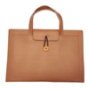 PU Leather Computer Bag Thin Lightweight Handheld Laptop Tote Bag