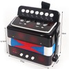 Lotkey 7 Key Kids Accordion, 3 Bass Mini Accordion Instrument,