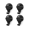 Compactor Bestlock Set of 4 Wall Mounted Storage Hooks, Suction