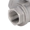 3 Way Ball Valve 1/2in DN15 304 Stainless Steel Female