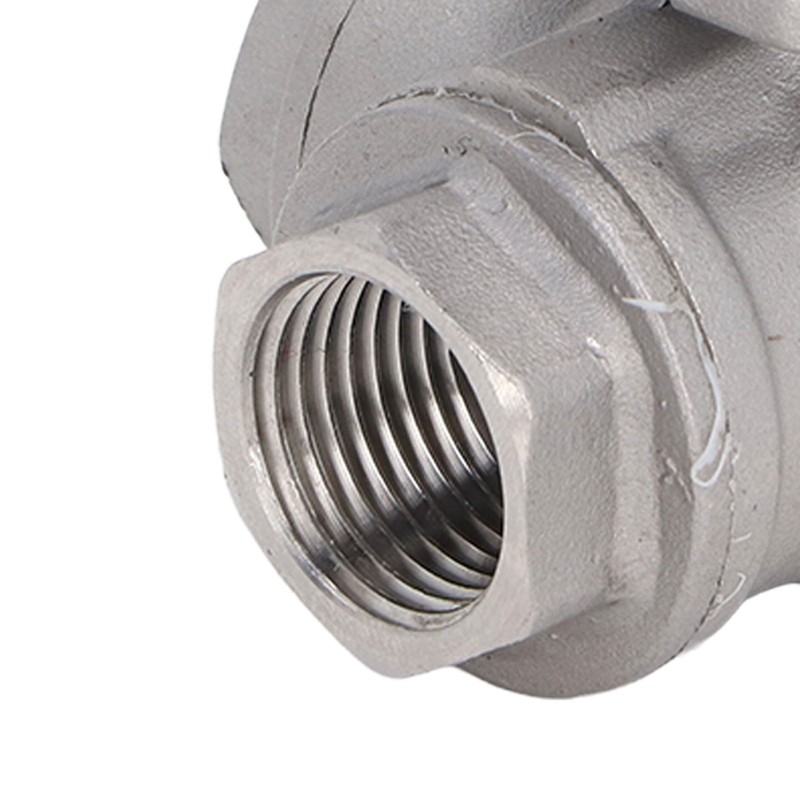 3 Way Ball Valve 1/2in DN15 304 Stainless Steel Female