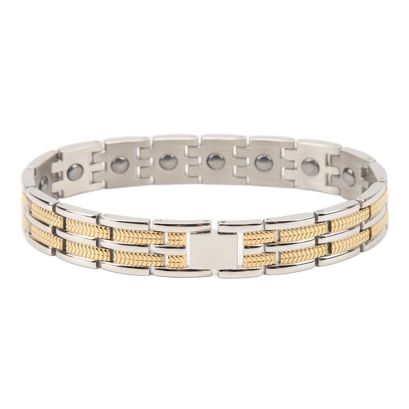 Terahertz Stone Bracelet Fashionable Embedded Round Bead Healthy Terahertz Bracelet