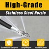 1/2 NPT, 40 L/min Sewer Jetter Rotating Nozzle - Stainless