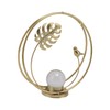 Crystal Ball Holder Decor Iron Bird Leaf Decoration Tabletop Decor