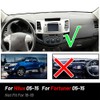 JSCARLIFE Nonslip Car Dashboard Cover for T-oyota Hilux 150 Series