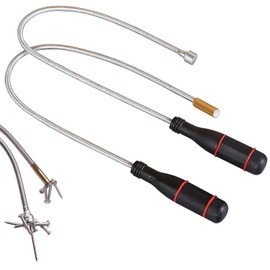 Rod Magnet, 2 Pieces Magnetic Pickup Magnetic Rod Grabber, Flexible Gooseneck, Portable Bendable Magnetic Grip, Rod Magnet Extra Strong, Telescopic Magnetic Rod for Picking Small Parts, Metal Items