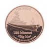 1 Ounce (AVDP) .999 Fine Copper Coin - USS Missouri