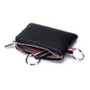 Unbranded Leather Coin Purse Wallet Small Dual Keyrings Change Pouch