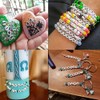 Bxwoum 100PCS Letter Beads Acrylic Alphabet Beads for Jewelry Making