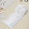 GORGECRAFT 1.5m*5cm Craft Faux Fur Fabric Pre Cut Rolls White