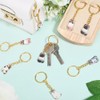 craspire Pack of 10 Cat Enamel Key Rings for Pets