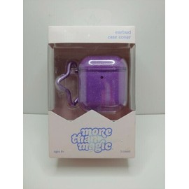 More Than Magic Hardshell Earbud Case Cover for Airpods - Glitter Purple