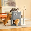 Nxwjoy Cat Bed Cave for Indoor Cats with Scratch Pad