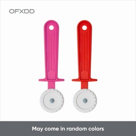 Pasta Cutter Wheel - Ravioli Cutter - Fluted Plastic Dough Wheel - Pastry Crimper for Baking - Pasta Roller Tool with Plastic Handle, 2 Pcs, OFXDD