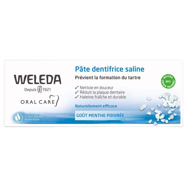 Weleda Oral Care Pâte Dentifrice Saline Bio 75 ml, 75 ml