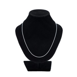 20" Sterling Silver Charleston Oval Rice Bead Necklace Chain - 2.5 x3MM Italian /230ga with Lobster Claw Clasp GIFT BOXED