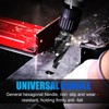 Four Spiral Flute M35 Step Drill Bit Set 1/8"-1"(9 Sizes),