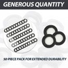 50 Pack Shower Head Gasket with Wire Mesh Middle -