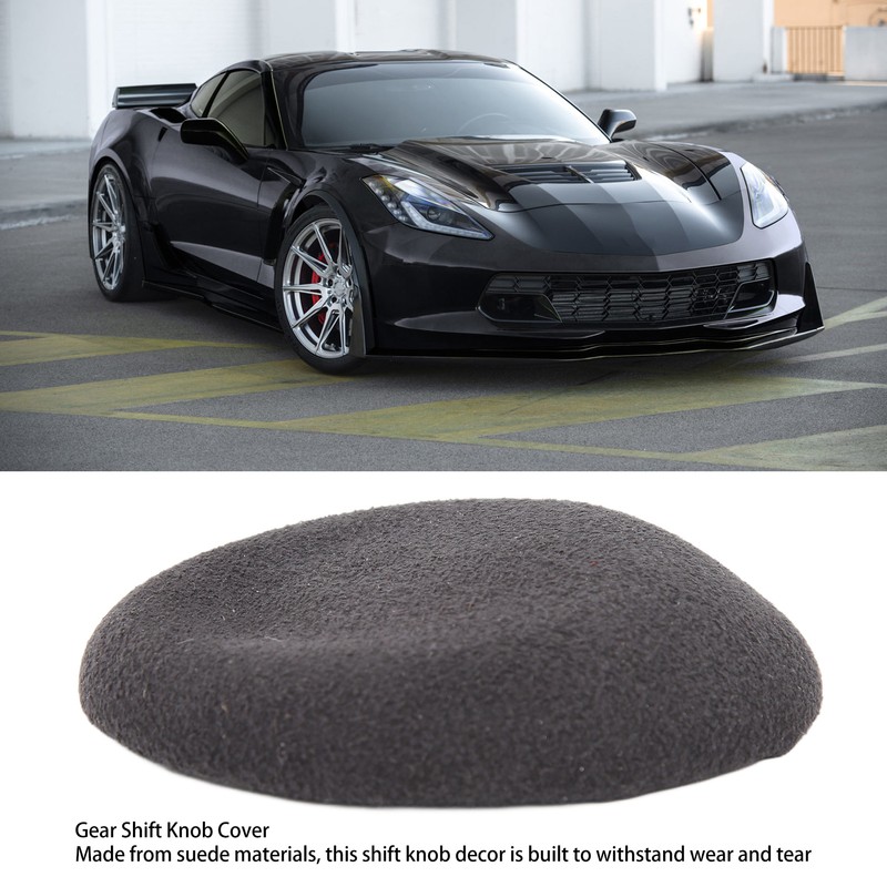 Gear Shift Knob Cover Suede Fashionable Good Hand Feeling Replacement