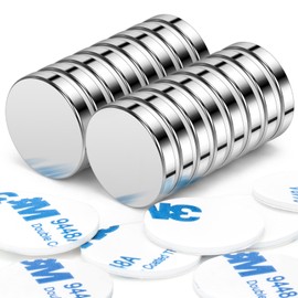 Wukong Super Strong Magnets, 20x4 mm | 16 Pack Heavy Duty Round Magnets for Fridge, Crafts, Pin Board, Notice Board, Office Crafts