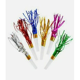 24 Fringe Blow Out Noisemakers New Years Party Favors Birthday School Events DJ Fun