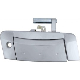 KarParts360 for Nissan 350Z 2003-2009 Door Handle | Metal, Plastic | Smooth Finish | with Key Lock Hole | Silver | Replacement for 80607CD401, 80607-CD40B