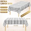 Wood Grain Tablecloth Plastic White Wooden Tablecloths Rustic Rectangular Table