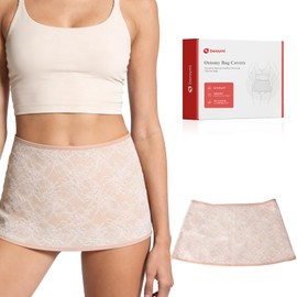 DERAYMI Ostomy Support Garments, Ostomy Wrap Colostomy Bag Covers, Hernia Ostomy Belt for Women Ostomy, Illeostomy, Colostomy, illeostomy, Urostomy Bag Covers (Nude Colored Lace, Medium)