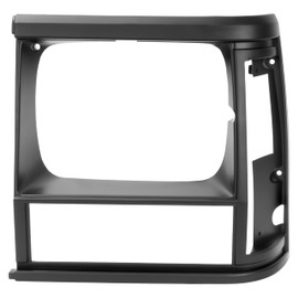 HECASA Left Headlight Bezel Compatible with 1991-1996 Jeep Cherokee 1991-1992 Jeep Comanche Replacement for 5DV51TZZ CH2512124 Headlamp Trim Matte Black Driver Side