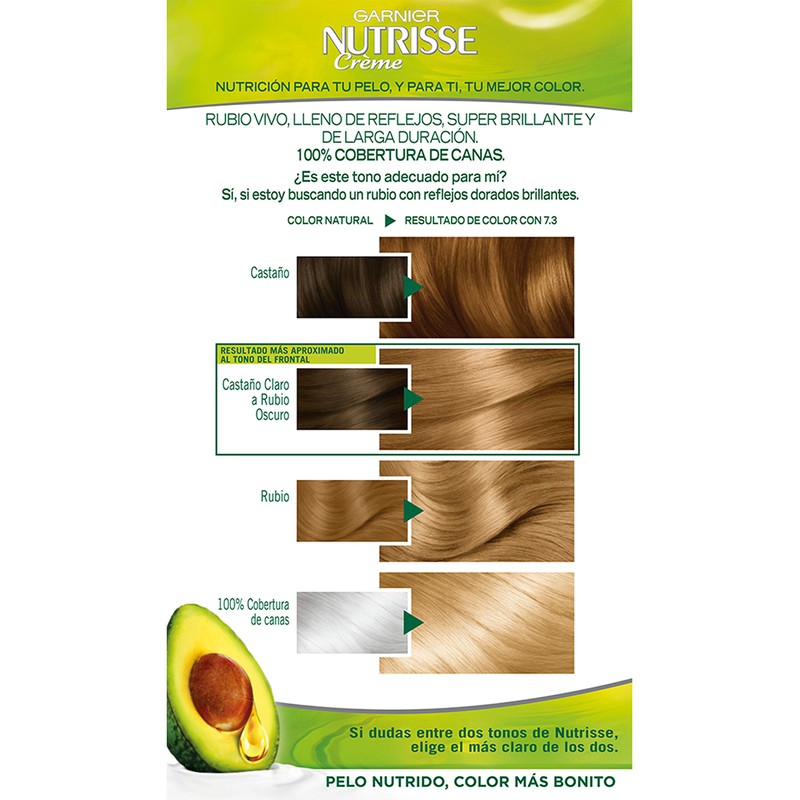 Garnier Nutrisse Creme Coloración Permanente Con Mascarilla Nutritiva De Cuatro