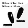 CANNI - Esmalte de uñas en gel negro, 1 pieza,
