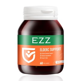 EZZ Vitamin C Capsules, Immune System Booster for Adults, Supports Collagen Formation, Contain Ascorbic Acid, Elderberry Extract, Cherry Extract, Zinc, Healthy Support Supplement