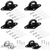 Tanstic Pack of 4 M8 Stainless Steel Pad Eye Plate,
