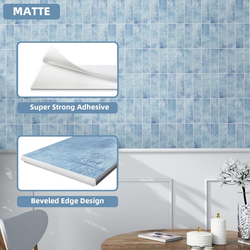 Tilingview 30 PCS Peel and Stick Backsplash Tile for Kitchen/Bathroom/Living