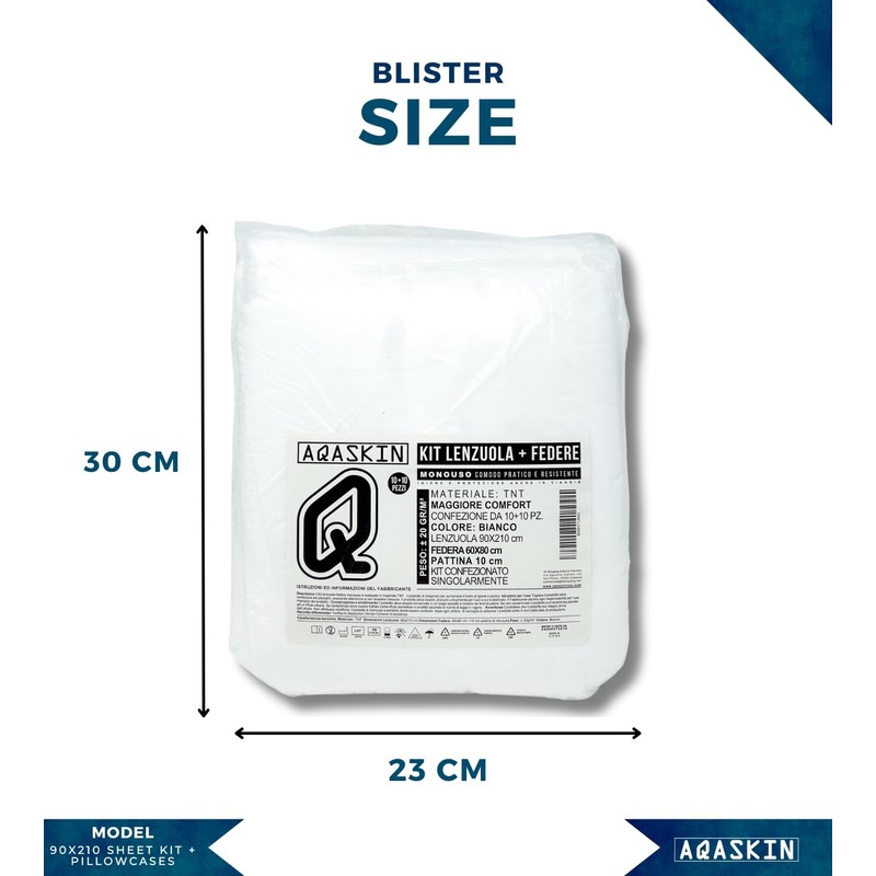 TNT Disposable Bedding, Bed Sheet Set + Pillowcases, Quantity Discounts,