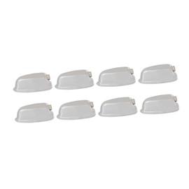 Kisangel 8 Sets Metal Snare Drum Lugs Double End Claw Hooks Replacement Parts for Snare and Bass Drums