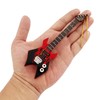 Dselvgvu 6.31" Wooden String Miniature Electric Bass Guitar Hanging Ornament