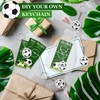 20 Sets Soccer Keychains Team Party Favors Acrylic DIY Name