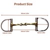 Stainless German Steel D-Ring Snaffle 5.5” Horse Mouth Bit, Dee-Shape