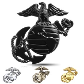 U.S. Marine Corps Metal Cars Emblem for 250th Anniversary, 3D Eagle Globe Anchor Insignia Decals, Universal Fit at 3.3" x 3.1" Weatherproof, Car Medal Gift for Veterans and Military Supporters