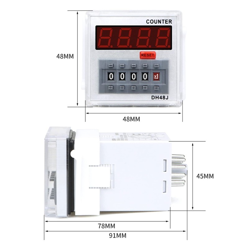 11 DH48J-A, 24V AC/DC, 220VAC(24V AC/DC)
